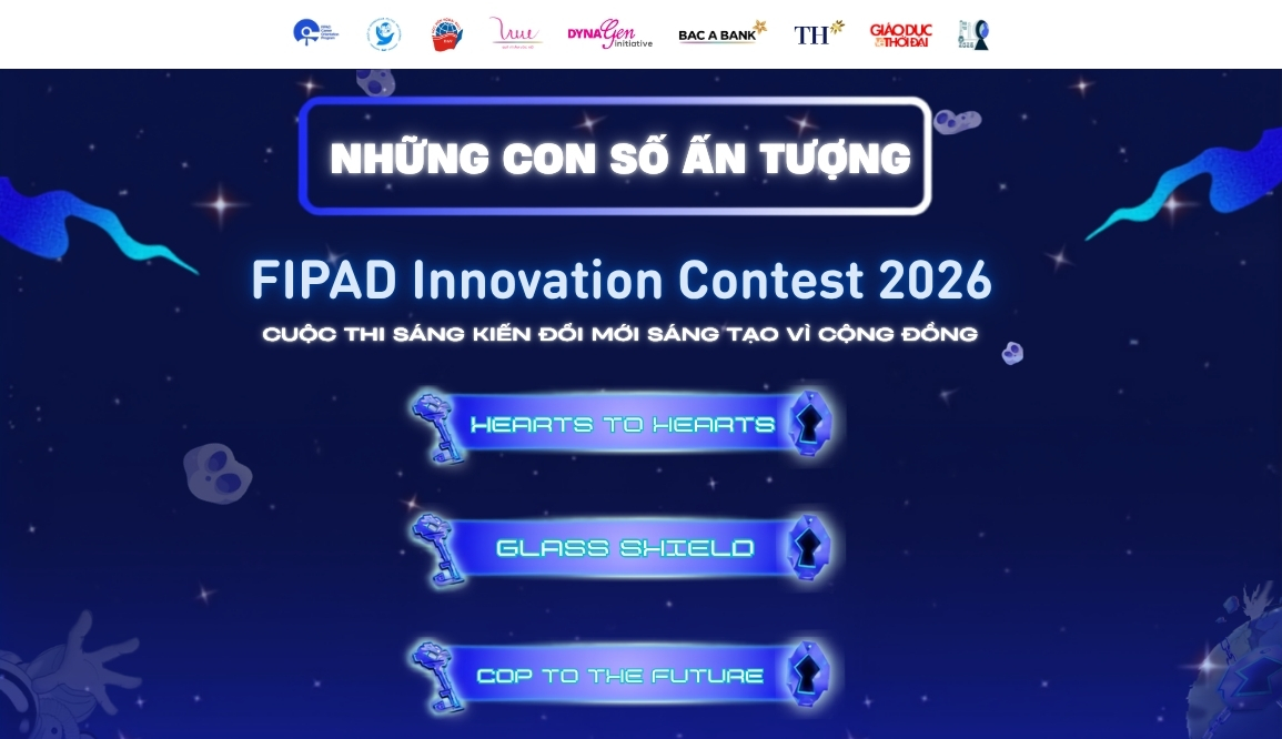 Điểm mặt những con số ấn tượng từ Top 3 dự án xuất sắc nhất FIPAD Innovation Contest 2026